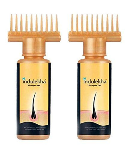 Indulekha Bringha Hair Oil Selfie Bottle, 100ml (2 pack)