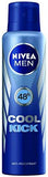 Nivea Cool Kick 48 Hour Deodorant For Men, 150ml