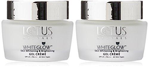 Lotus Herbals Whiteglow Skin Whitening and Brightening Gel Creme, 60g (Set of 2)