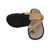 AHLEGO - MEN'S GENUINE LEATHER SLIPPER-UK-8 - NEIGHBOUR JOY