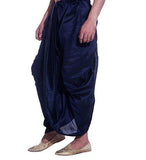 Royal Men's Navy Silk Blend Dhoti