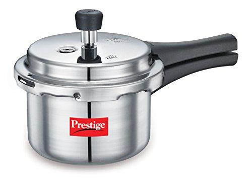 Prestige Popular Hard Anodized Aluminium Pressure Cooker, 1.5 Litres, White (10038)