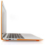 MOCA' Hard Shell Skin Cover Case For Apple MacBook Air 13" 13.3" inch A1369 , A1466 With 3 SAViOUR Accessories (Orange)