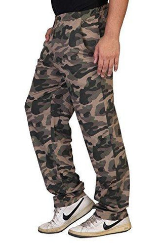 MY INDIAN BABY Men's Regular Fit Army Printed Track Pants