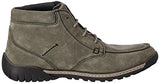 Woodland Men's Dark Grey Leather Boots - 8 UK/India (42 EU)