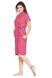 FeelBlue Cotton Women's Bathrobes (Magenta Free Size) - NEIGHBOUR JOY