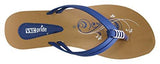 VKC Women's Women Blue PU Flip-Flops (6 UK)