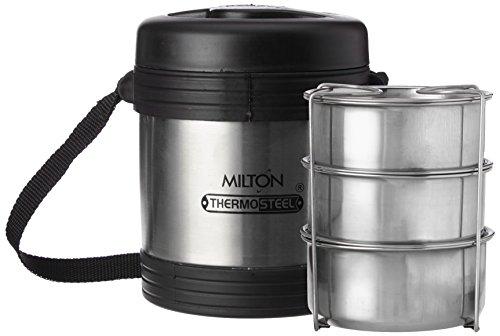 Milton Legend3 Lunch Box Tiffin Insulated Stainless Steel, Silver 