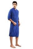 FeelBlue Cotton Bathrobe For Gents (Royal Blue-Full) - NEIGHBOUR JOY