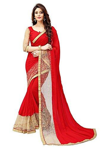 Sarees (Women's Clothing Saree For Women Latest Design Wear Sarees New Collection in Latest Saree With Designer Blouse Free Size Beautiful Saree For Women Party Wear Offer Designer Sarees With Blouse Piece) - NEIGHBOUR JOY