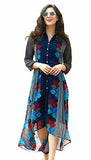 Kurti ( Women's Clothing Kurti for women latest designer wear Kurti collection in latest Kurti beautiful bollywood Kurti for women party wear offer designer Kurti) (Blue) - NEIGHBOUR JOY