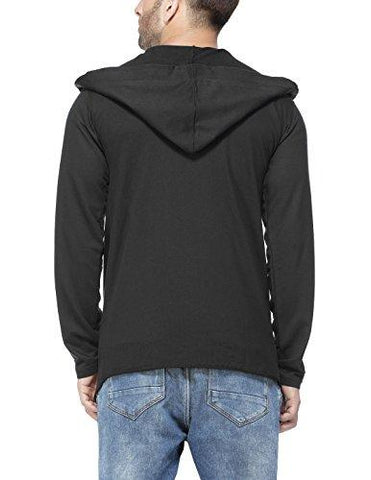 Tinted men's cotton on sale blend hooded cardigan