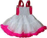 MPC Cute Fashion Baby Girls Princess Party Wear Flower Dress (Ba202161014_Pink_3-6 Months) - NEIGHBOUR JOY