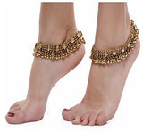 Shining Diva Antique Gold Kundan Payal Anklets For Girls & Women - NEIGHBOUR JOY