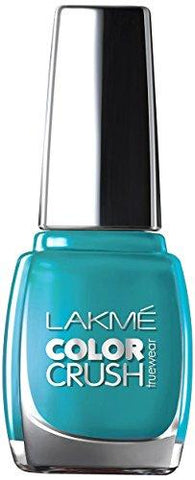 Lakme True Wear Color Crush Nail Color, Blue 27, 9 ml