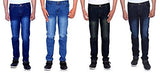 London Looks Men Slim Fit Multi Color Jeans (Combo Of 4) (Light Blue_32) - NEIGHBOUR JOY