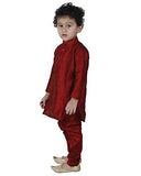 JBN Creation Maroon Cotton Silk Kurta Pyajama - NEIGHBOUR JOY