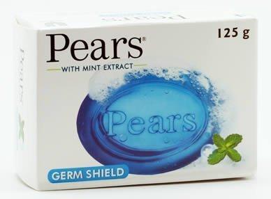 Pears With Mint Extract Germ Shield 4.4 Oz. or 125G. (Pack of 2)