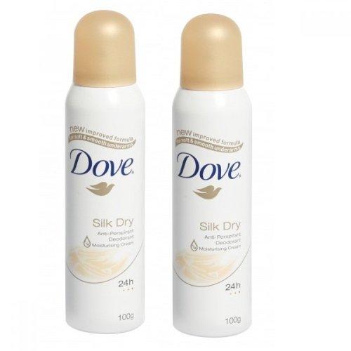 Dove Silk Dry - Anti-Perspirant Deodorant (Pack of 2) 169 ml