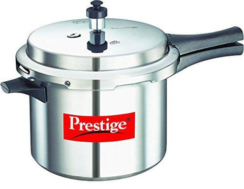 Prestige Popular Aluminium Pressure Cooker, 5 Litres,Silver