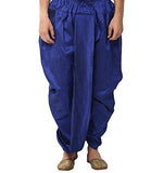 Royal Men's Royal Blue Silk Blend Dhoti