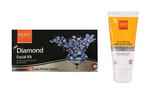 Vlcc Diamond Facial kit free coco butter & foot Cream