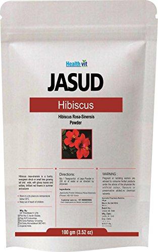 HealthVit Jasud Hibiscus Rosa Sinensis Powder, 100g