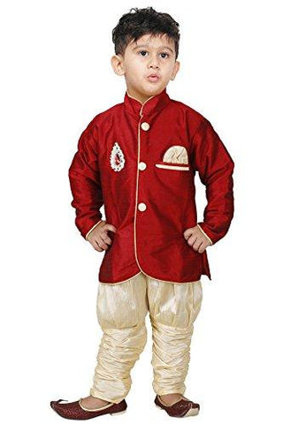 JBN Creation Kids Indowester Sherwani Suit Dress with Jodhpuri Breedges For Boys - NEIGHBOUR JOY