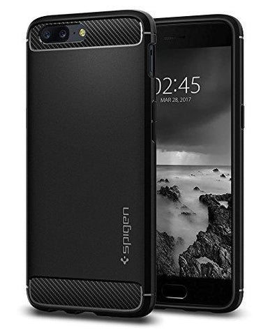 Spigen Rugged Armor Premium TPU Back Cover Case for OnePlus 5 / One Plus 5 / OP5 - Black K04CS21513 - NEIGHBOUR JOY