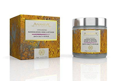 Ananda Grounding Body Scrub and Bath Salt, 100g