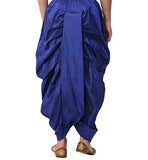 Royal Men's Royal Blue Silk Blend Dhoti