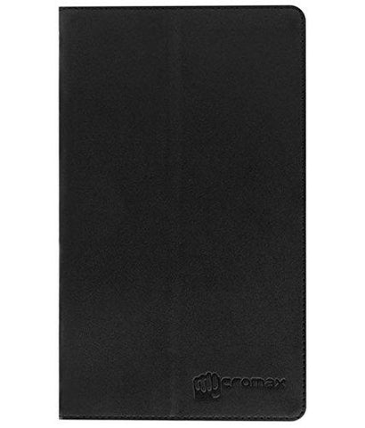 Colorcase Tab Flip Cover Case for Micromax Canvas Tab P681 - Black - NEIGHBOUR JOY