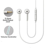 Micromax A106 Unite 2 Compatible Earphone / Handsfree In Ear Headphones with 3.5mm jack - White - NEIGHBOUR JOY