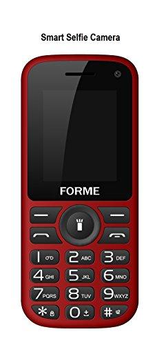 Forme N5+ Selfie Mobile Phone with,1.8-inch screen, Dual sim (Red Black) - NEIGHBOUR JOY