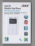 AIEK LASCOM INDIA AIEK ULTRA SLIM CREDIT CARD SIZE PHONE OF BIS GOVERNMENT