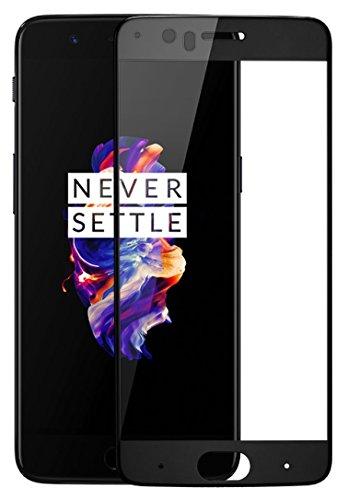 Plus Pro HD+ Crystal Clear Full Screen Coverage Tempered Glass Screen Protector For Oneplus 5 - Black - NEIGHBOUR JOY