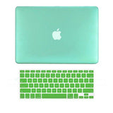 MOCA' Hard Shell Skin Cover Case For Apple MacBook Air 13" 13.3" inch A1369 , A1466 With SAViOUR Accessories (Aqua Green)