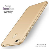 WOW Imagine All Sides Protection "360 Degree" Sleek Rubberised Matte Hard Case Back Cover For XIAOMI MI REDMI 4 ( MAY 2017 LAUNCH ) - Champagne Gold