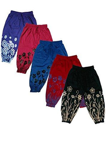 T2F Girls Capri (Pack Of 5) (T2FKC01_Multicolour_3-4 Years)