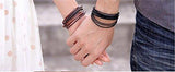 Maryam Black And Brown Leather Bracelet For Men And Boys - NEIGHBOUR JOY