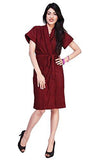 FeelBlue Elegant Bathrobe For Women (Maroon) - NEIGHBOUR JOY