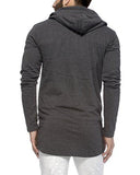 Tinted Men's Cotton Blend Hooded Cardigan