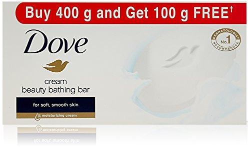 Dove Cream Beauty Bathing Bar,Buy 400 g and get 100 g free