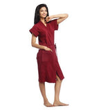 FeelBlue Unisex Combo Bathrobe (Pack of 2) -Maroon - NEIGHBOUR JOY