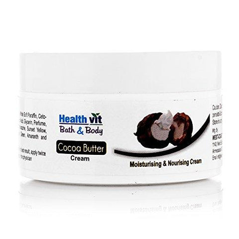 Healthvit Bath and Body Cocoa Butter Cream, 50g