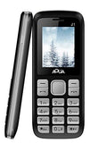 Aqua J1 - 1200 mAh Battery Slim Dual SIM Basic Keypad Mobile Phone with Vibration Feature & Free Earphones - Silver