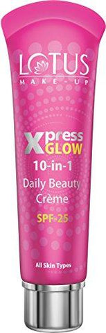 Lotus Herbals Xpress Glow 10 in 1 Daily Beauty Creme Royal Pearl x1 30 g