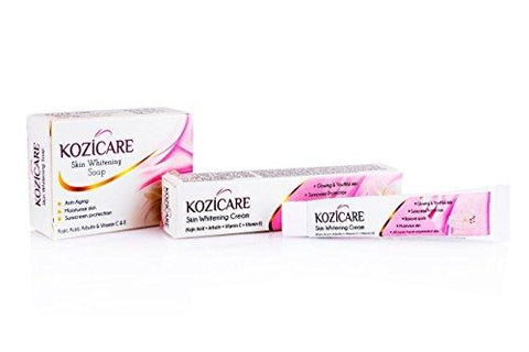 Kozicare Skin Whitening Kit 3 Soap + 1 Cream (For Whiter & Brighter Skin)