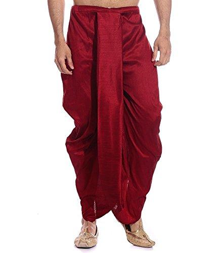 Royal Men's Luxury Maroon Dhoti