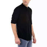 Dennis Lingo Men's Slim Fit Casual Shirt (C201_2_M_Medium_Black) - NEIGHBOUR JOY